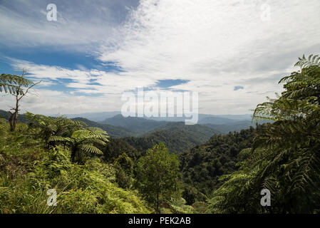 Bellissima vista Banjaran Titiwangsa, Malaysia Foto Stock