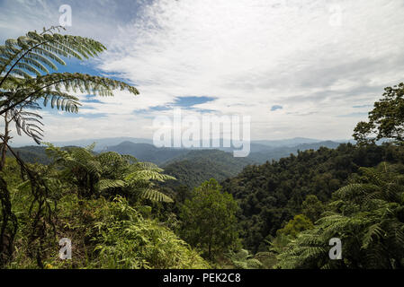 Bellissima vista Banjaran Titiwangsa, Malaysia Foto Stock