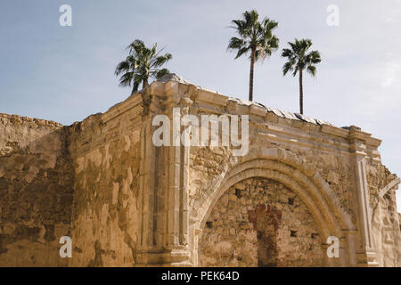 Rovine presso la missione di San Juan Capistrano Foto Stock