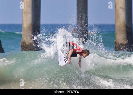 Reef Heazlewood competere nel US Open di surf 2018 Foto Stock