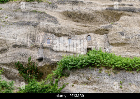 Catacombe scavate nella roccia di Monchsberg a Salisburgo in Austria Foto Stock