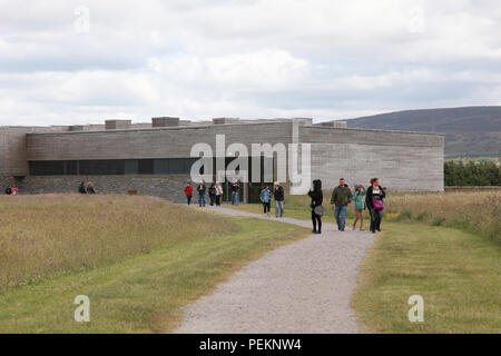 Il centro visitatori a Culloden dove le forze Giacobita di Bonnie Prince Charlie perso la battaglia nel 1746 Foto Stock