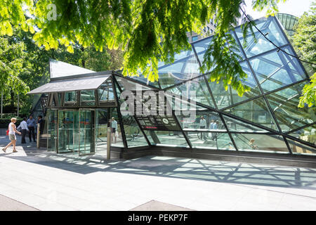 Ingresso al Giubileo Place shopping mall, Giubileo Park, Canary Wharf, London Borough of Tower Hamlets, London, Greater London, England, Regno Unito Foto Stock