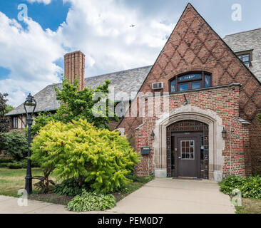 Unità Chiesa di Chicago, ex città di Chicago e il Tennis Club, progettato da George Maher. Foto Stock