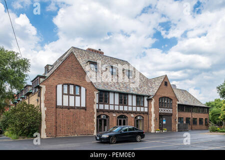 Unità Chiesa di Chicago, ex città di Chicago e il Tennis Club, progettato da George Maher. Foto Stock