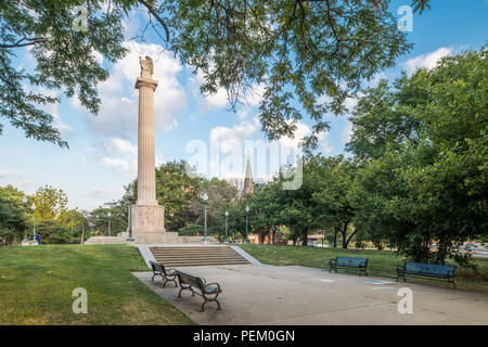 Logan monumento in Piazza Logan Foto Stock