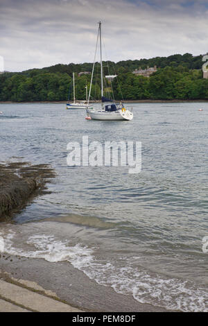 Menai Straits, Menai Bridge Anglesey Foto Stock