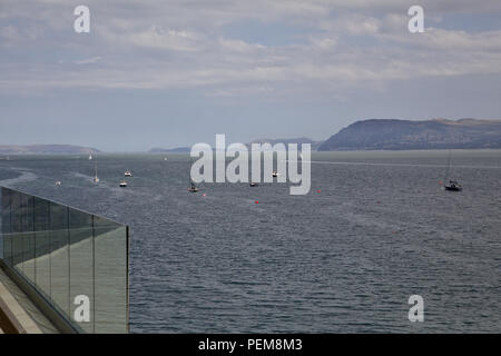 Menai Straits, Menai Bridge Anglesey Foto Stock