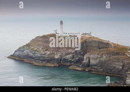 Sud pila faro, Holyhead su Anglesey Foto Stock