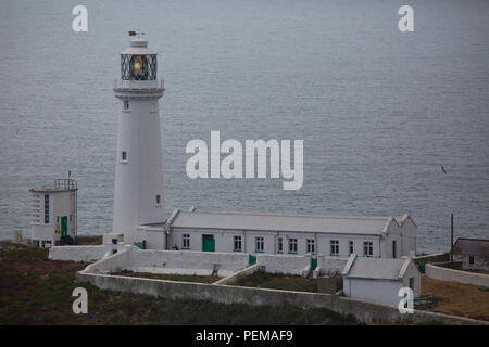 Sud pila faro, Holyhead su Anglesey Foto Stock