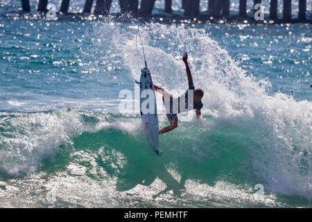 US Open di surf 2018 Kanoa Igarashi Foto Stock