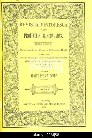 Archivio storico immagine presa da pagina 529 di "Revista pintoresca de las provincias Bascongadas. Edicion de lujo. Adornada con vistas ... por S. Lambla. Escrita por L. M. de E. y A. A. y H. Entrega 1-45' Foto Stock