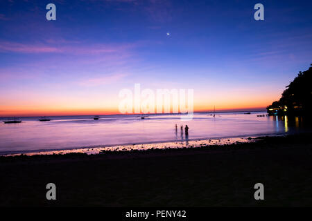 Dopo il tramonto di Boracay. Foto Stock