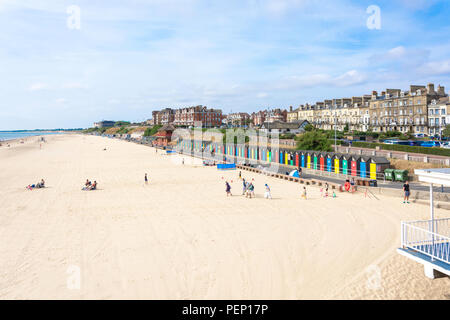 Lowestoft Beach resort e dal molo, Lowestoft, Suffolk, Inghilterra, Regno Unito Foto Stock