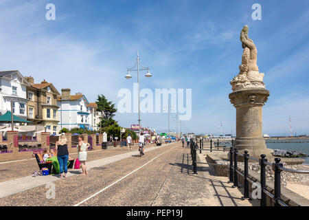 Lowestoft beach promenade, Lowestoft, Suffolk, Inghilterra, Regno Unito Foto Stock