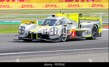 Circuito di Silverstone, UK. 17 Ago, 2018. FIA World Endurance Championship; La ENSO CLM P101 Nismo LMP1 racing auto da Bykolles Racing Team (AUT) durante le prove libere 1 condotto da Oliver Webb (GBR) Dominik Kraihamer (AUT) e René legante (AUT) durante il round 3 del campionato FIA World Endurance Championship a Silverstone Credito: Azione Sport Plus/Alamy Live News Foto Stock