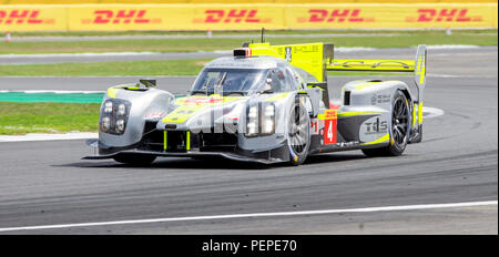 Circuito di Silverstone, UK. 17 Ago, 2018. FIA World Endurance Championship; La ENSO CLM P101 Nismo LMP1 racing auto da Bykolles Racing Team (AUT) durante le prove libere 1 condotto da Oliver Webb (GBR) Dominik Kraihamer (AUT) e René legante (AUT) durante il round 3 del campionato FIA World Endurance Championship a Silverstone Credito: Azione Sport Plus/Alamy Live News Foto Stock