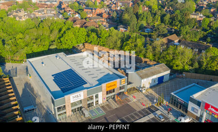 Vista aerea del cannone Lane Retail Park, Tonbridge, Regno Unito Foto Stock