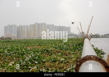 Desparate Urbanigation, Dacca in Bangladesh Foto Stock