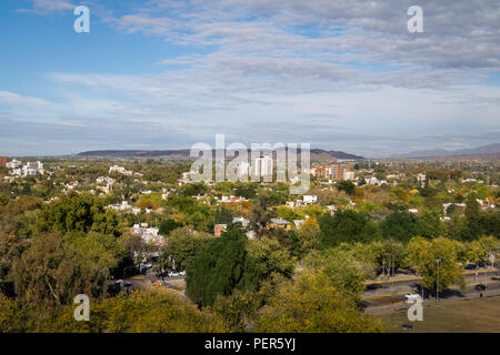 Vista aerea della città di Mendoza - Mendoza, Argentina Foto Stock