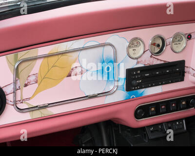 2000 Rover Mini flower verniciato. Foto Stock