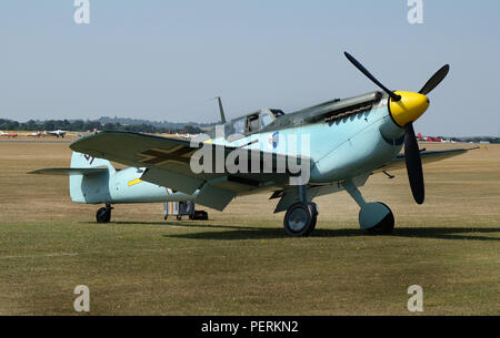 La Hispano Aviación ha-1109 e HA-1112 sono licenza-costruite versioni della Messerschmitt Bf 109G-2 sviluppato in Spagna durante e dopo la Seconda Guerra Mondiale. Foto Stock