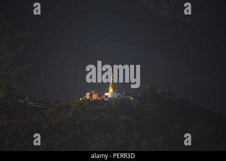 Swayambhunath Stupa di Kathmandu in Nepal Foto Stock