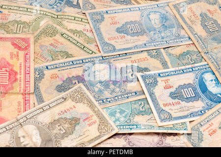 Un sacco di brasiliano paperbank vintage Foto Stock