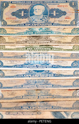 Un sacco di brasiliano paperbank vintage Foto Stock