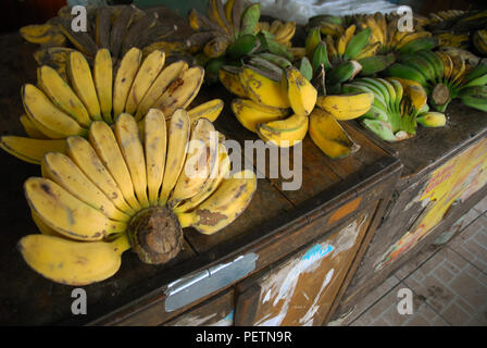 Mercato di frutta e verdura in Prawirotaman distretto di Yogyakarta, Java, Indonesia. Foto Stock