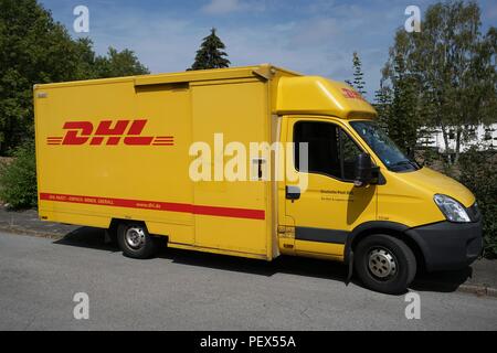 Il servizio di trasporto di Hermes spedizione DHL parcel Foto Stock