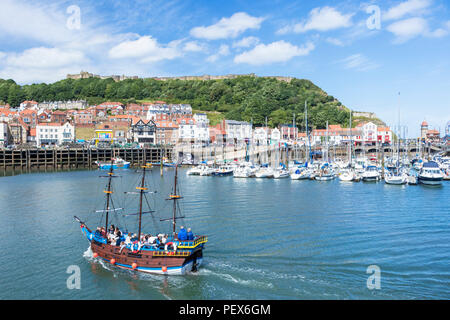 Gite in barca da scarborough porto e marina in South Bay Scarborough Regno Unito yorkshire North Yorkshire Inghilterra Scarborough Regno unito Gb europa Foto Stock