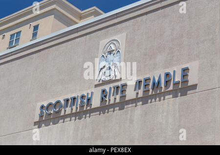 Rito Scozzese tempio di Knoxville, TN. Foto Stock