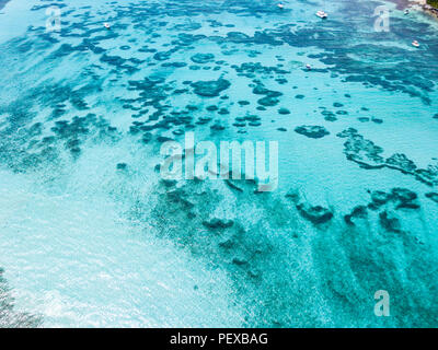 Una veduta aerea di Isla Mujeres Cancun, Messico Foto Stock