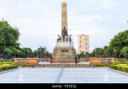 La malato, Filippine - 29 Luglio 2018: Il Monumento a Rizal nel Rizal Park Foto Stock