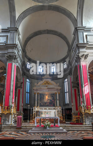 Venezia, Italia - 20 Marzo 2018: la Chiesa di San Salvatore (significato chiesa del Santissimo Salvatore) aka San Salvador interno Foto Stock