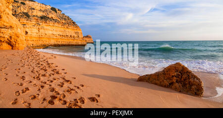 Bella spiaggia del Portogallo,lagos provincia,Spagna. Foto Stock