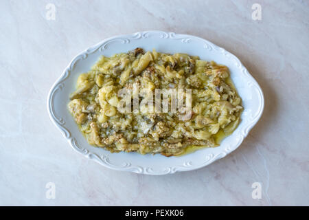 Bagno turco antipasto Melanzane Arrosto o melanzana / Patlican Ezme. I cibi tradizionali. Foto Stock