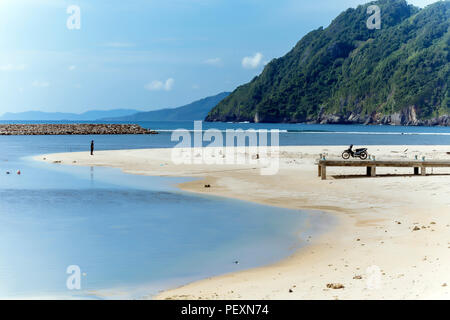 Vista della spiaggia, Banda Aceh e Sumatra, Indonesia Foto Stock