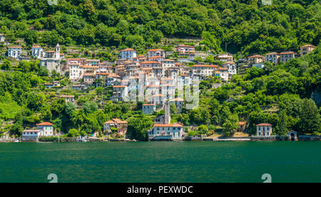 Careno, piccolo borgo affacciato sul lago di Como. Lombardia, Italia. Foto Stock