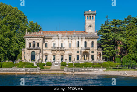 Villa Erba di Cernobbio, sul lago di Como, Lombardia, Italia. Foto Stock