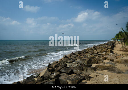 Foto della spiaggia prese nella regione costiera del Kerala Foto Stock