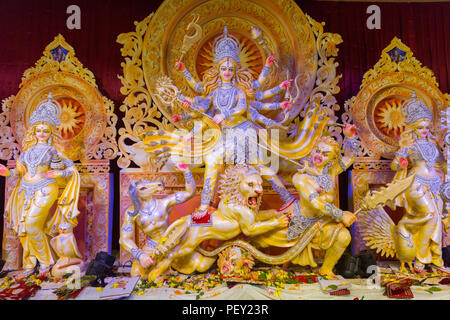 Durga Puja, Dhaka 2017 Foto Stock
