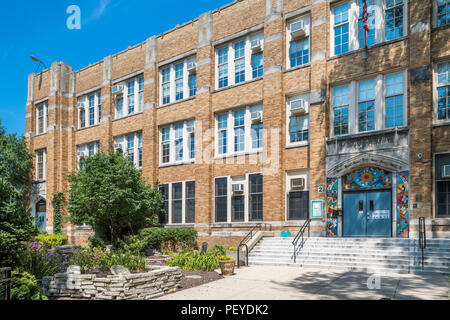 Pulaski Scuola Elementare - Chicago scuole pubbliche Foto Stock