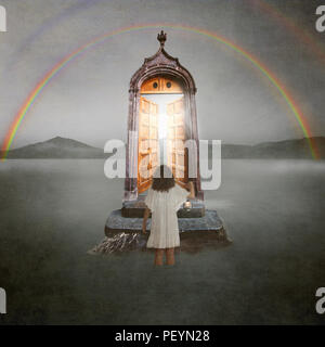 Angelo caduto - Arte Creazione digitale Foto Stock
