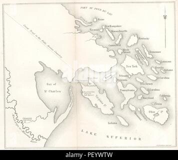 Immagine dalla pagina 118 di 'riepilogo narrativa di una spedizione esplorativa alle sorgenti del fiume Mississippi nel 1820 ripreso e completato con la scoperta della sua origine in Itasca Lago nel 1832. Con appendici' mediante il BRI4292. Foto Stock