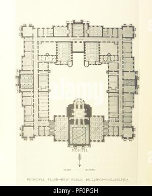 Immagine dalla pagina 16 del 'I nuovi edifici pubblici, sulla Piazza di Penn, nella città di Philadelphia. Indirizzo dell'on. B. H. Brewster, alla posa della prima pietra angolare, Luglio 4, 1874; con una descrizione degli edifici, il stati3967. Foto Stock