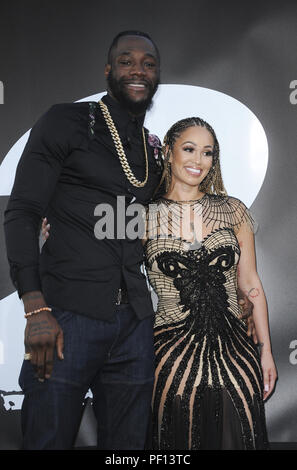 'L'equalizzatore 2' Premiere - Arrivi con: Deontay Wilder, Telli Swift dove: Los Angeles, California, Stati Uniti quando: 17 lug 2018 Credit: Apega/WENN.com Foto Stock