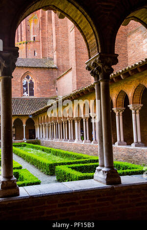 Area di chiostri del convento des giacobini in Toulouse Francia Foto Stock