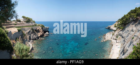 Vista panoramica del bellissimo paesaggio costiero sull isola delle Baleari di Maiorca Foto Stock